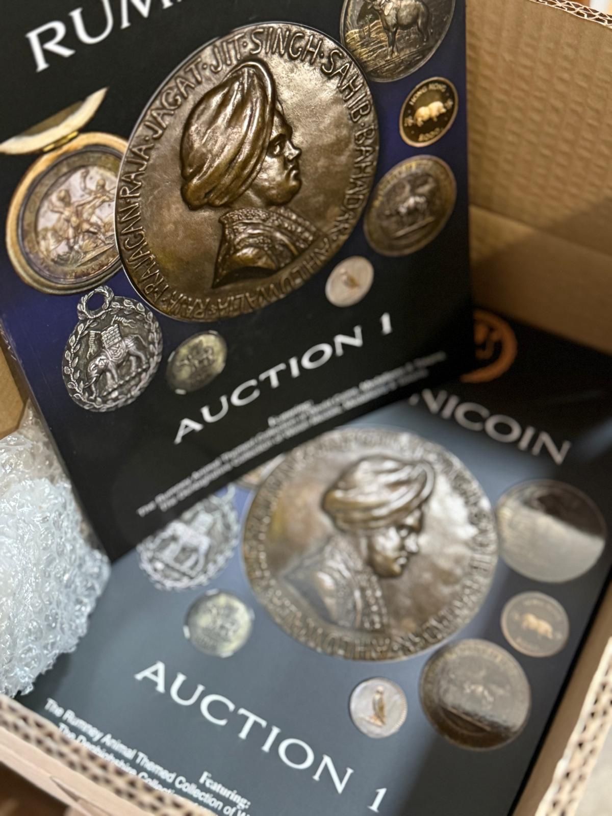 1742058848275 📖 Auction 1 Catalogues Have Arrived! 📖 The first batch of Rumnicoin Auction 1 catalogues is here and will be going out for delivery on Monday! 🚚 Featuring 408 lots of world coins, medals, medallions, and tokens—including The Rumney Animal-Themed Collection—this beautifully printed catalogue is a must-have for collectors. 📬 Want a copy? Get in touch today to request yours! 🔹 Auction Date: March 27, 2025 🔹 Pre-bidding open now on www.rumnicoin.com, NumisBids & biddr hashtag#Rumnicoin hashtag#AuctionCatalogue hashtag#Numismatics hashtag#RareCoins hashtag#CoinCollectors hashtag#CoinAuction hashtag#Medals hashtag#Tokens hashtag#WorldCoins hashtag#Collectibles