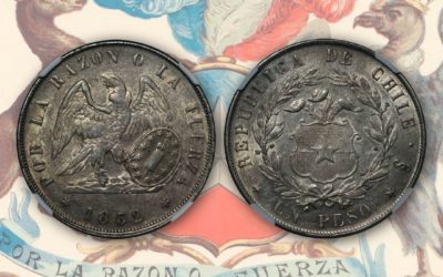 🦅🌶 Coming to Auction 2: Republic of Chile – 1862 AR Peso