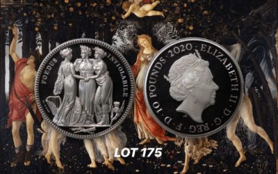 ⚜️ Lot 175 – “Three Graces” £10 Proof | Only 175 Minted