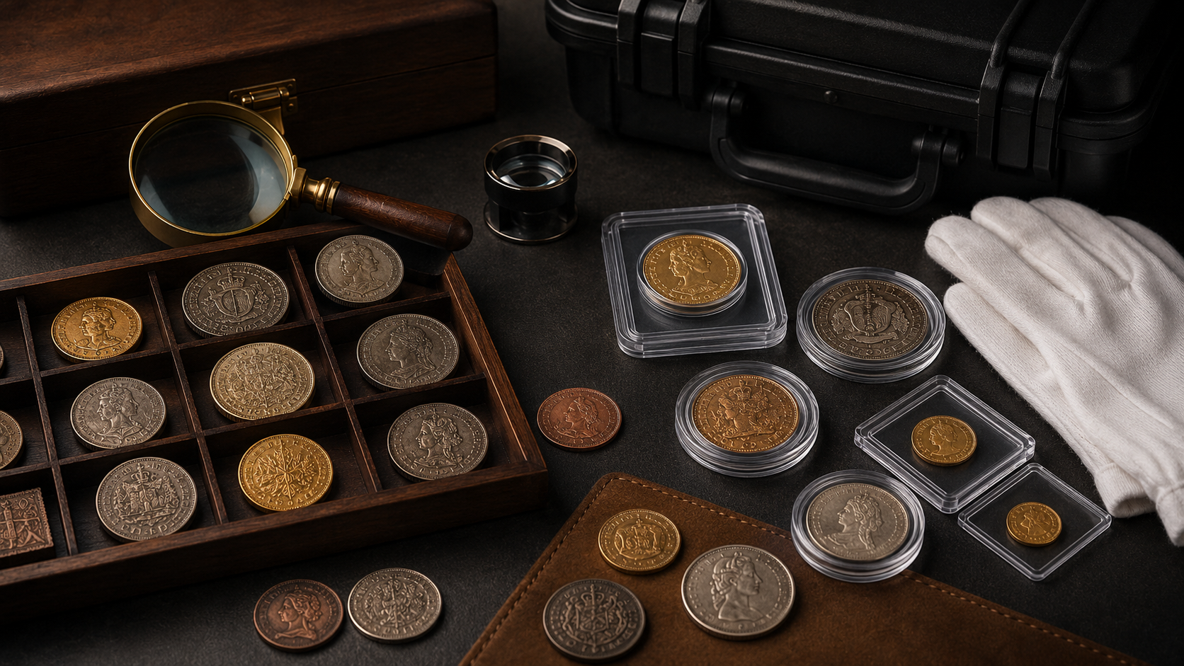 Services image 2 Services we offer, coins on display